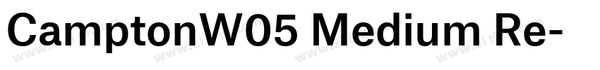 CamptonW05 Medium Re字体转换
